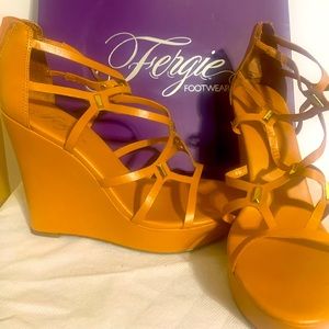 Strapped,wedge sandals